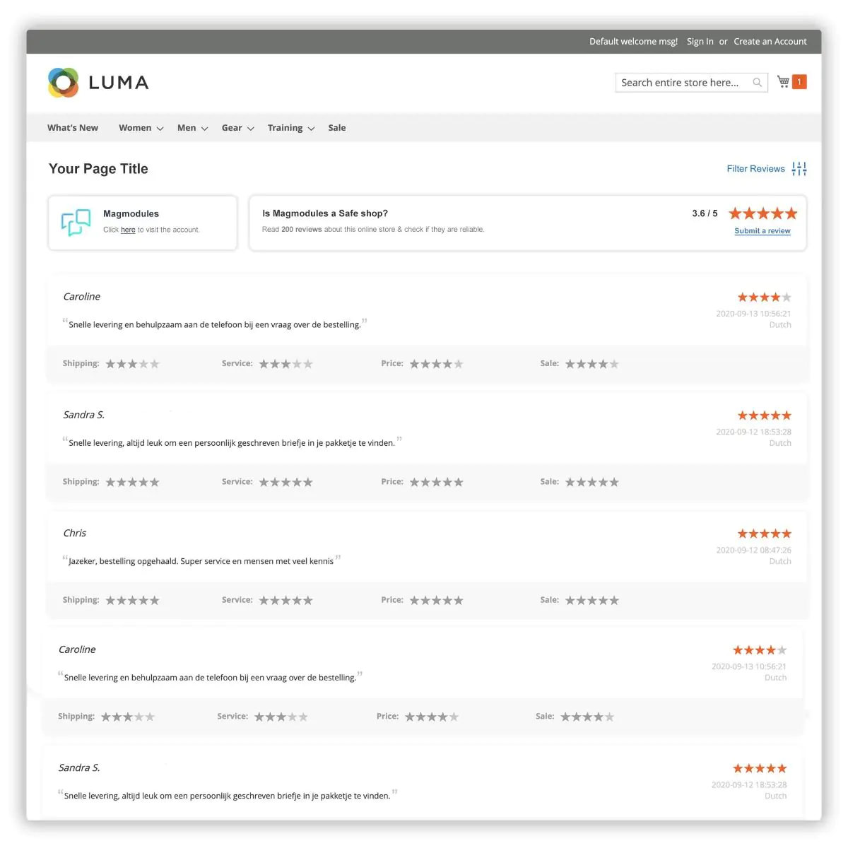 Feedback Company Reviews Extension for Magento 2 | Magmodules