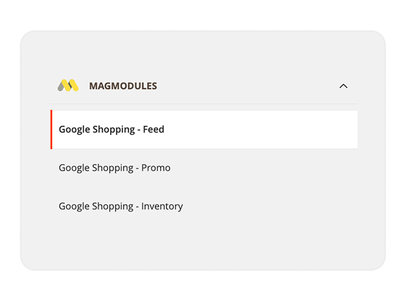 Google Shopping feed admin-configuratie
