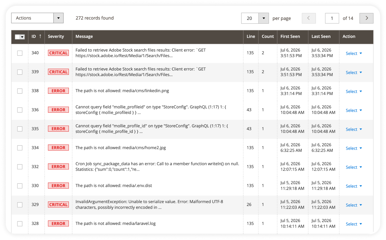 Magento 2 exceptions opvangen via de Monolog-pipeline