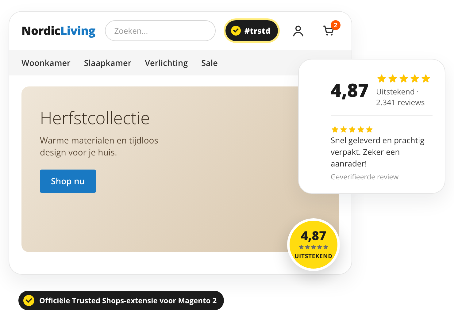 Officiële Trusted Shops-extensie voor Magento 2
