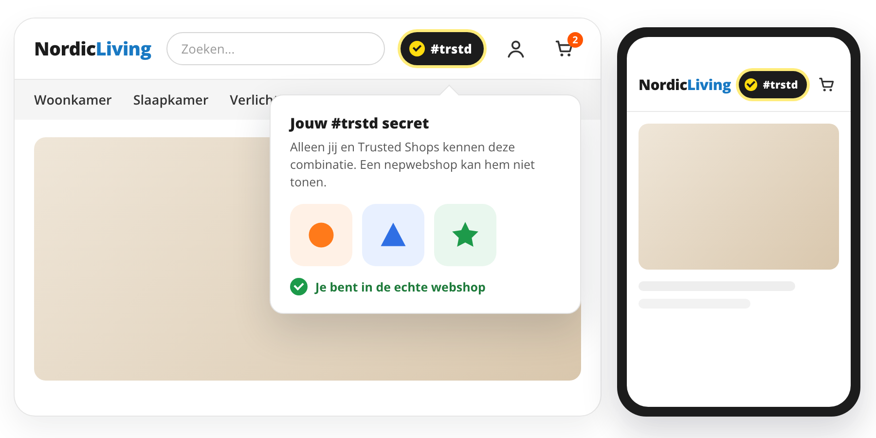 #trstd login van Trusted Shops in de Magento 2-header